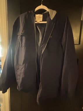 Weatherproof Men's Navy Lightweight Hooded Jacket